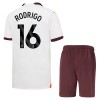 Officiële Voetbalshirt + Korte Broek Manchester City Rodrigo 16 Uit 2023-24 - Kids